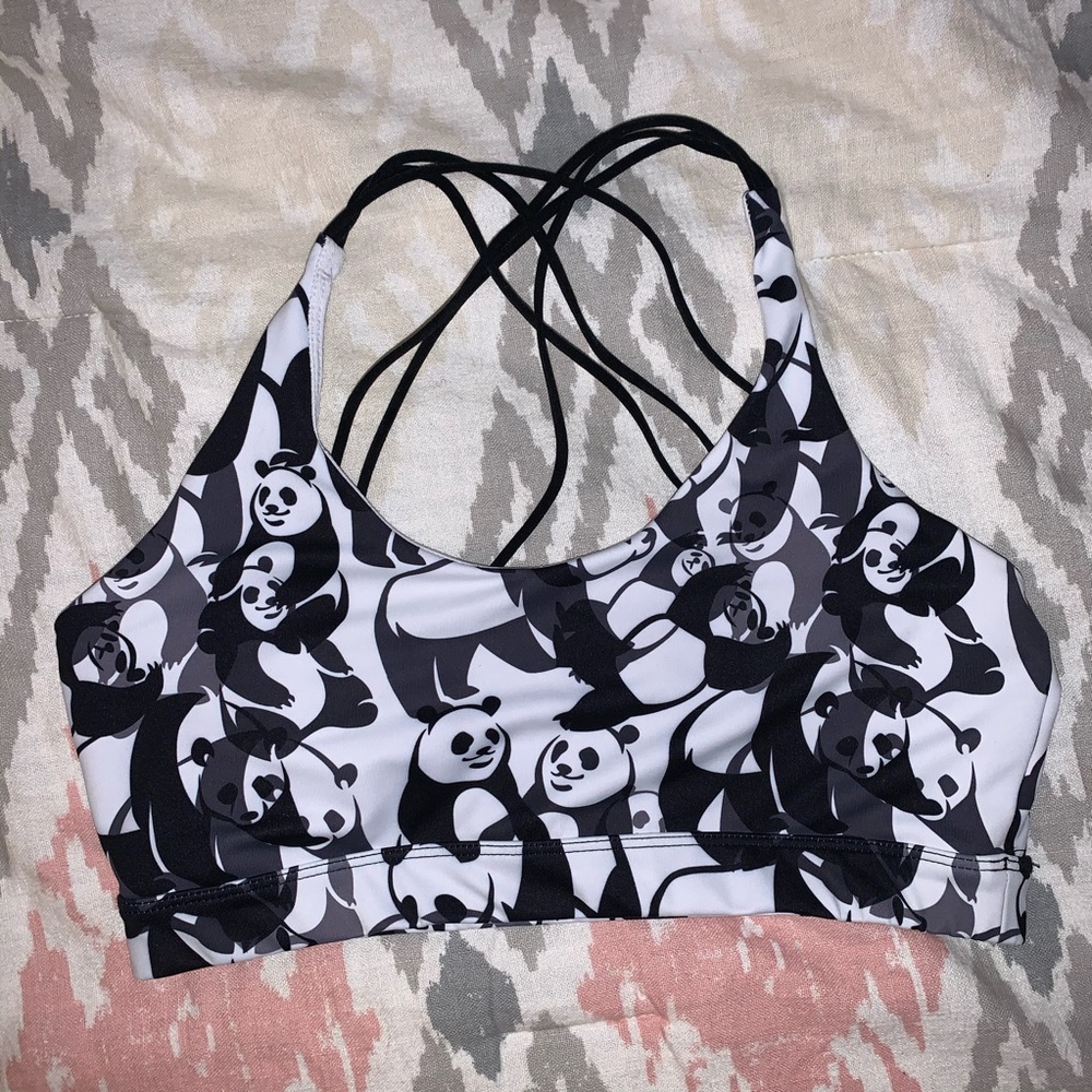 Feed me or fight me sports bra